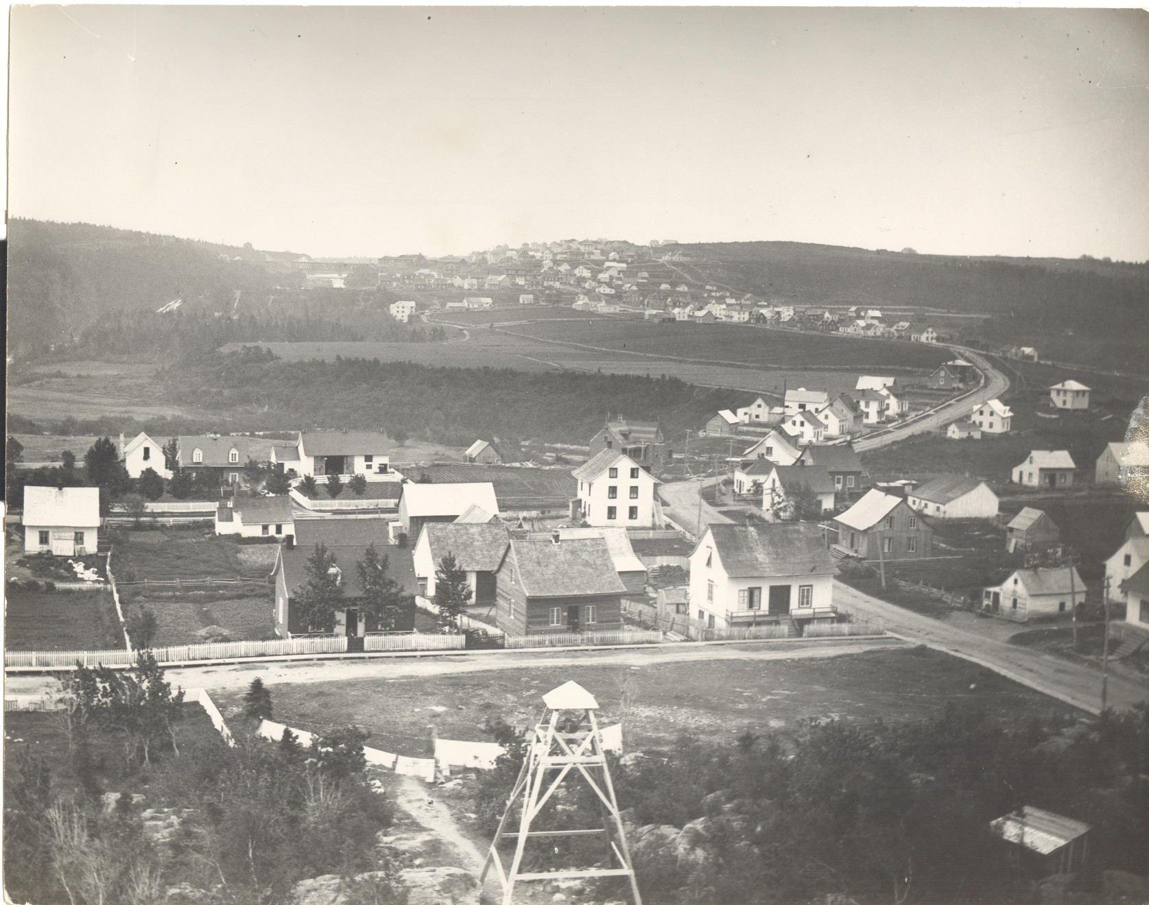 Vue rue Lafontaine 1883. Source : Société d’histoire et de généalogie de Rivière-du-Loup