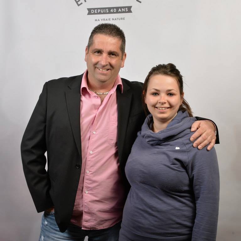 Célestin Simard et sa fille, Karine.